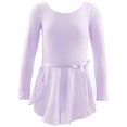 thumbnail image 1 of HAOTAGS Toddler Girls Skirt Suits, Breathable Practice Sleeveless Kids Leotards Purple 10 T, 1 of 9
