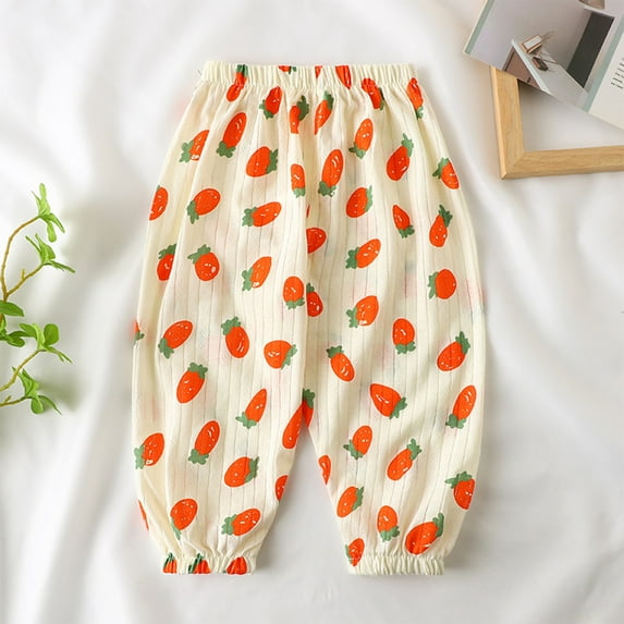 HAOTAGS Toddler's Graphic Print Sport Jogger, Casual Outdoor Harem Sweat Pants Red 2 T