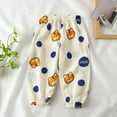 thumbnail image 1 of HAOTAGS Toddler's Graphic Print Sport Jogger, Graphic Print Outdoor Harem Sweat Pants Blue 4 T, 1 of 3