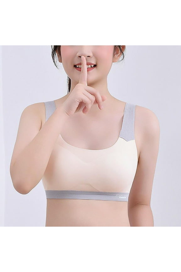 Training Bras for Teen Girls Girls Sports Seamless Comfort Soft Bras Underwear Pink Size 12 Years