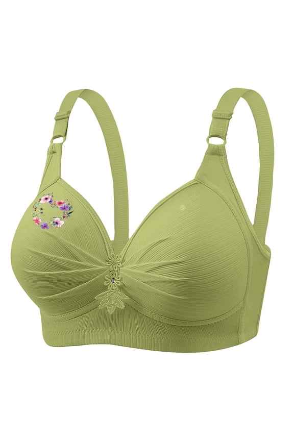 Women' Bra,Strapless Stretch Convertible Push&nbsp;-&nbsp;Up Green M