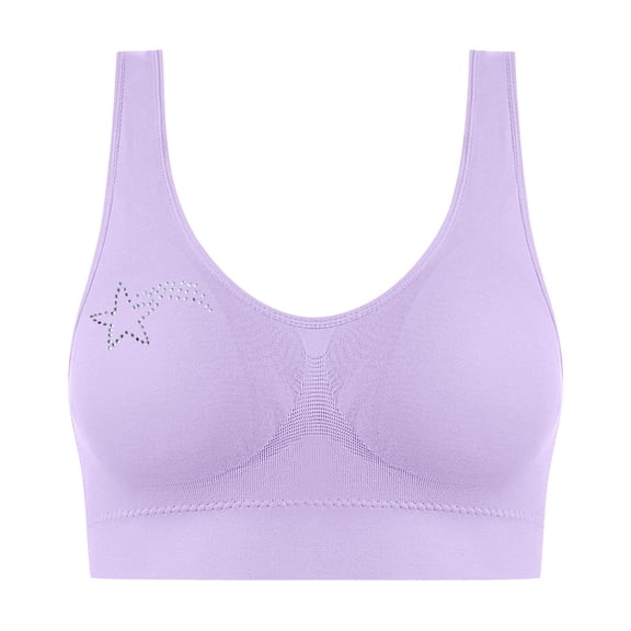 HAOTAGS Women' Bras,Lightly Lined Back and Side Smoothing Convertible Straps Push - Up Multicolor XL