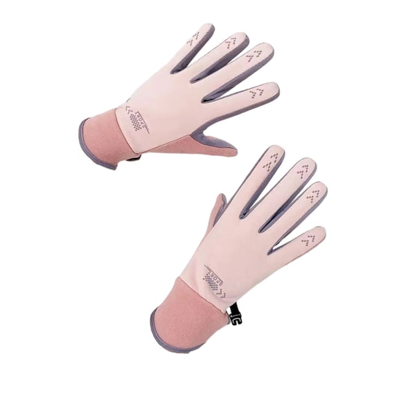 HAOTAGS Women Fall Winter Gloves – Fleece-Lined Thick Warm Touchscreen Gloves for Driving Cycling Skiing