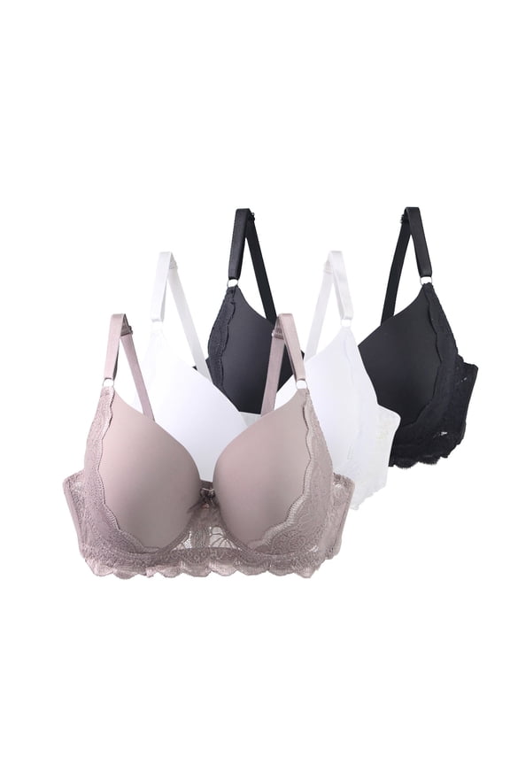 Women' Stay Put Underwire Bra Evolution Wirefree Bras for Women Plus Sizes Comfortable Pullover Black 100C