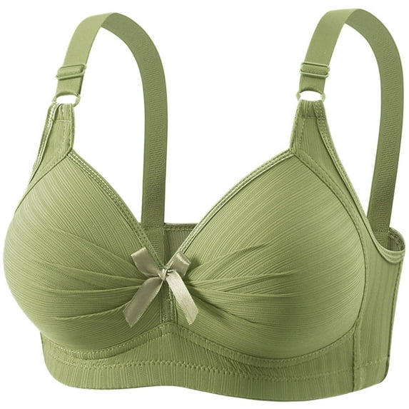 HAOTAGS Women' Underwire Bra,Strapless Convertible Stretch Cut-Out Green XXXXXL