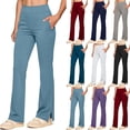 thumbnail image 1 of HAOTAGS Women Yoga Pants,Printed Butt - Lifting High Elastic Exercise Trousers Gray L, 1 of 9