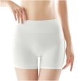 thumbnail image 1 of HAOTAGS Women's Boy Shorts Panties,Stretchable Breathable Causal High Waist Panties White L, 1 of 9