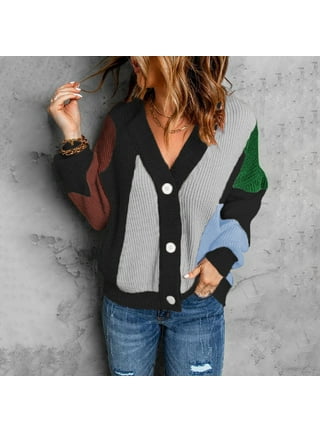 Black Button Down Sweaters