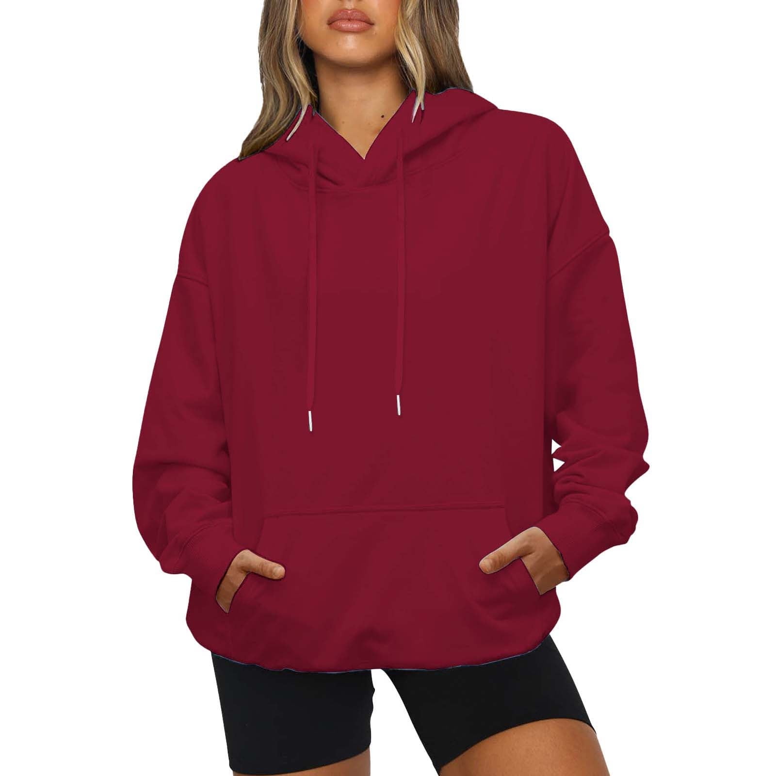 Wine color hoodie top