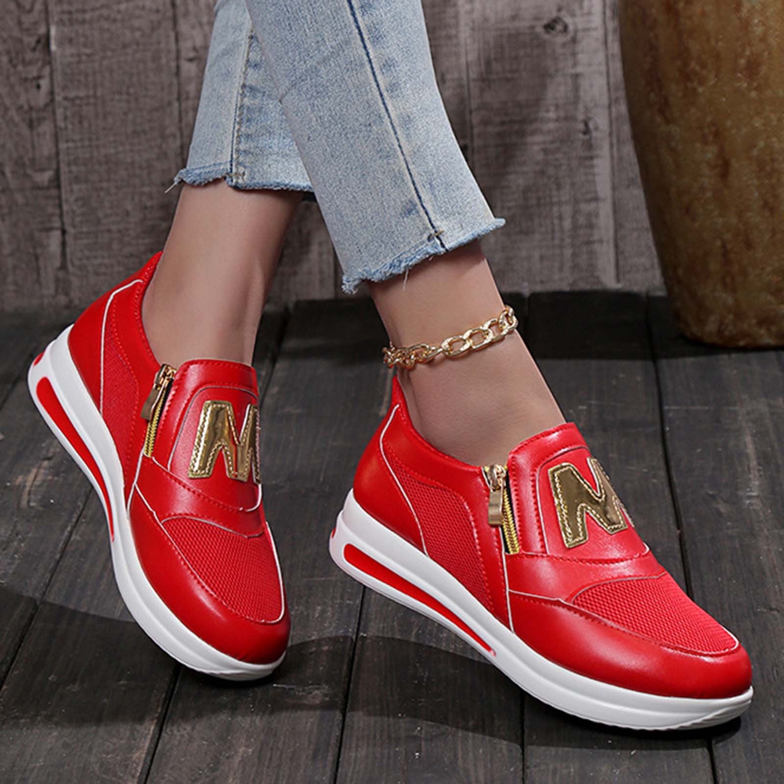Comfortable red shoes top