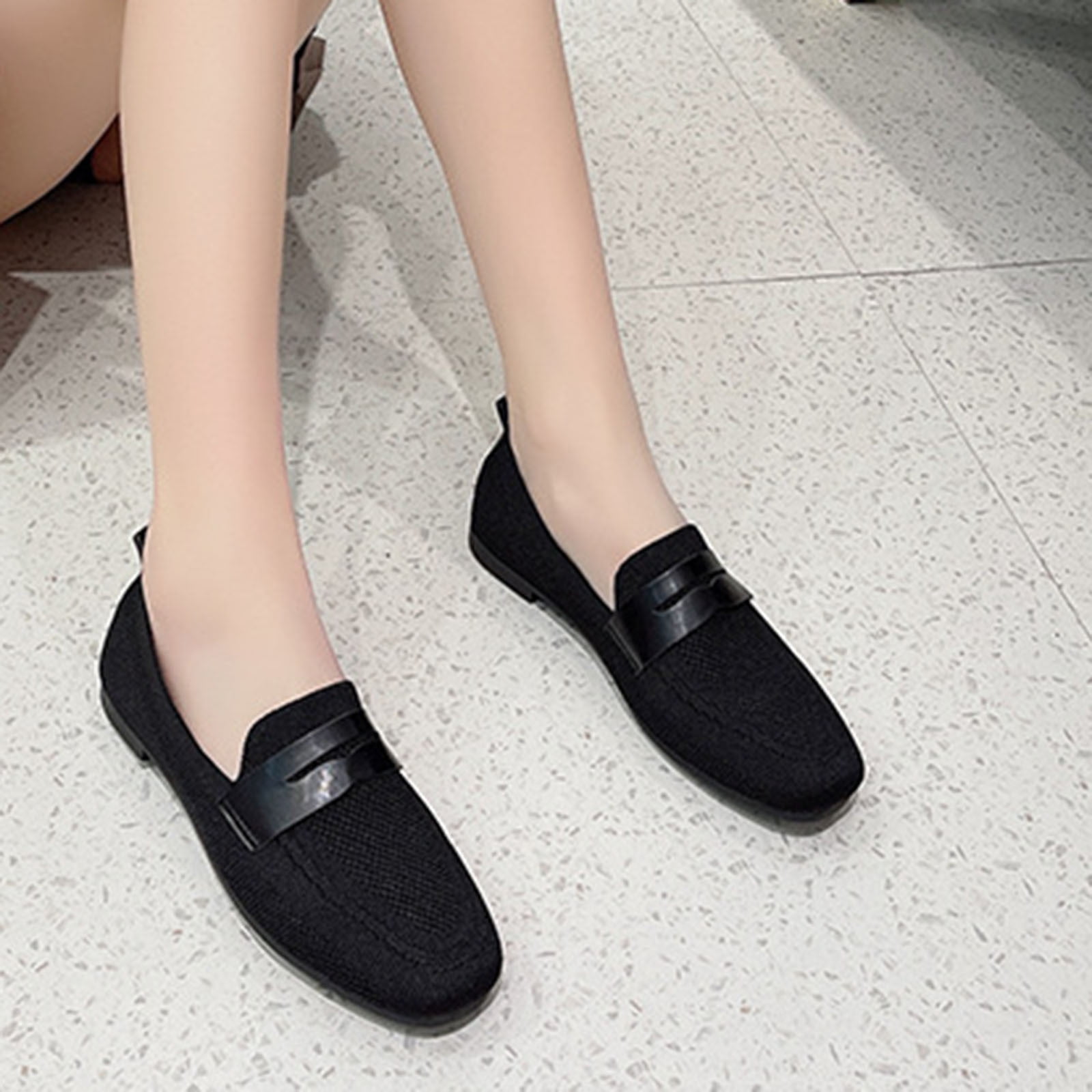 HAOTAGS Women's Comfy Fashion Loafers Casual Comfortable Walking Closed ...