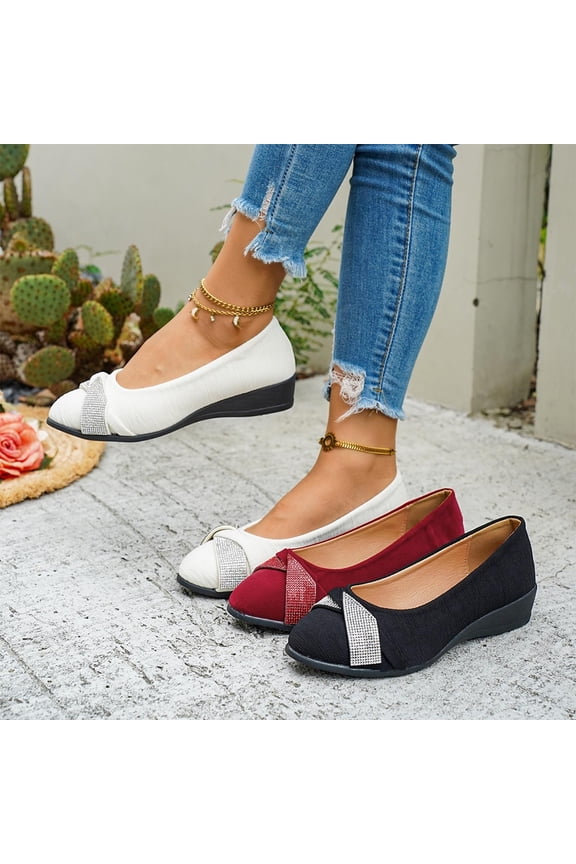 Women's Loafers,Flat Toe Chunky Heel Mid Heel Pumps Thick-Soled Dress Shoes Brown