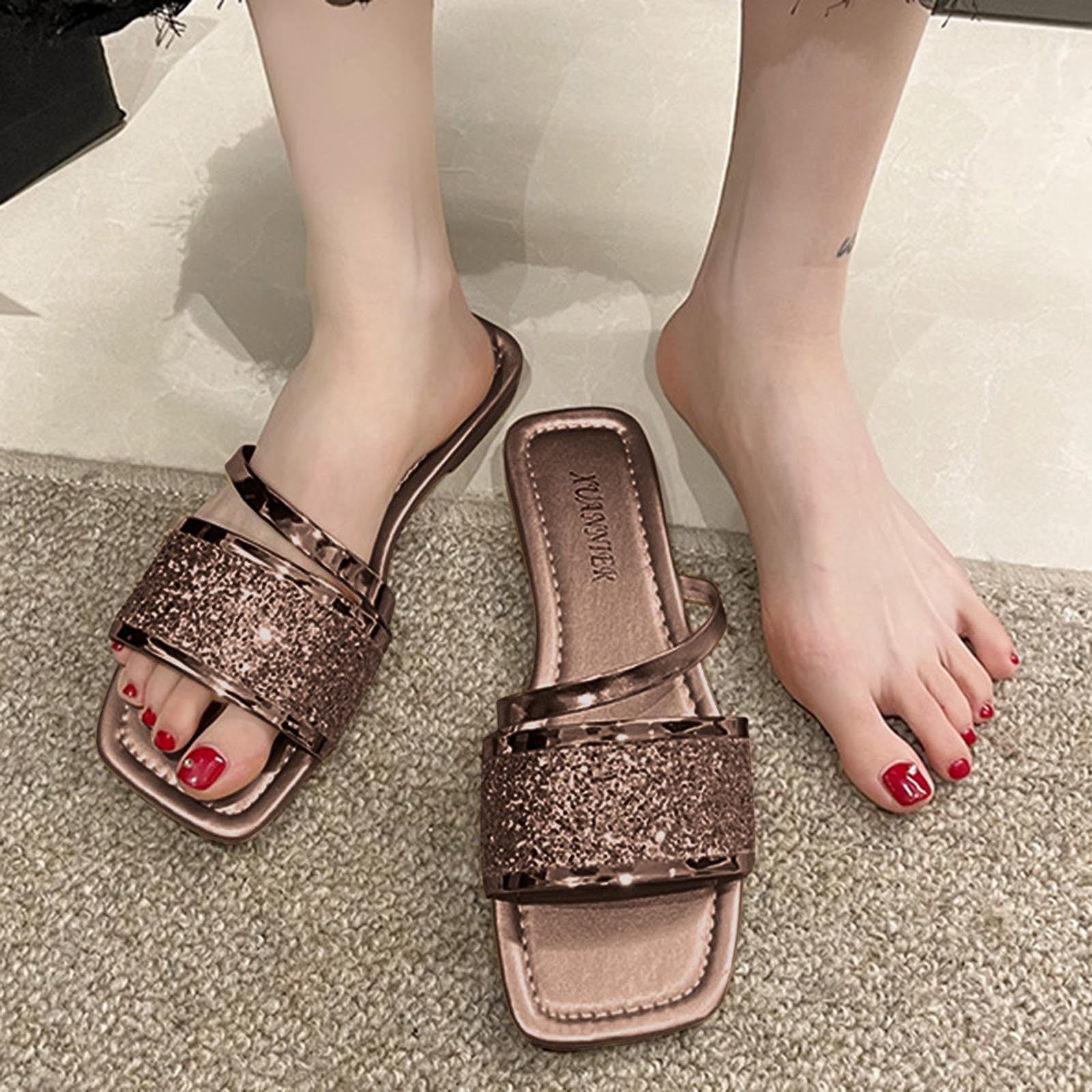 HAOTAGS Womens Single Band Sandals Flat Slide Jamaica Ubuy