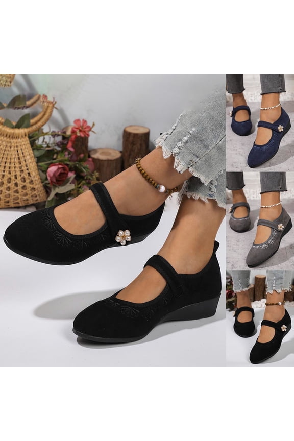 Women's Woven Slip On Loafers,Soft Sole Casual Slip Ons Moc Toe Casual Dress Shoes Blue