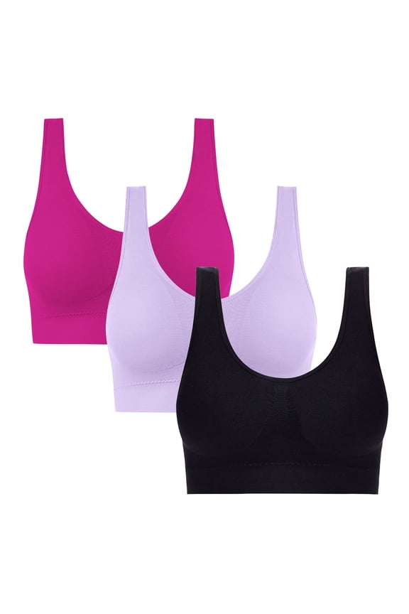 Womens Bras,Everyday Nursing Evolution Wirefree Bralette Hot Pink XL