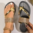 thumbnail image 1 of HAOTAGS Womens Casual Slippers Slip On Dressy Shoes Gold Size 6.5, 1 of 9