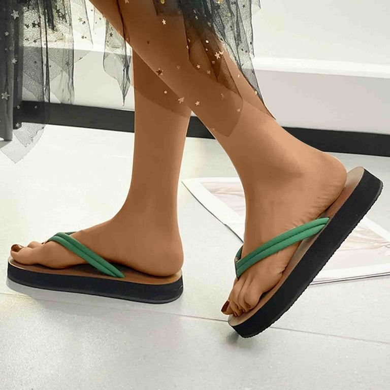 HAOTAGS Womens Flat Sandals Clip Toe Flip Flops Casual Summer