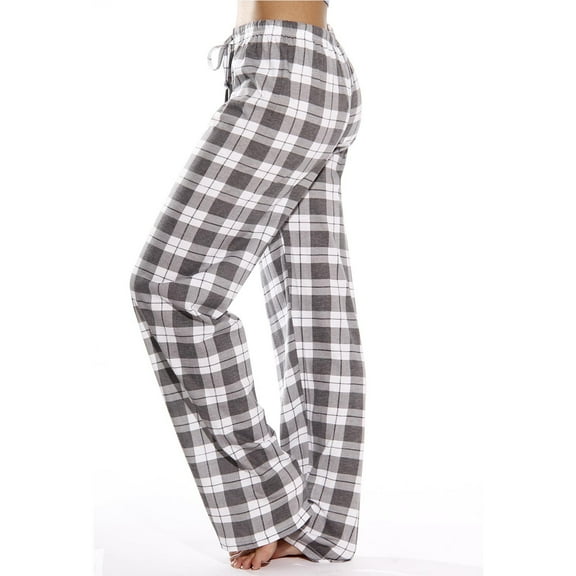 HAOTAGS Womens Pajama Pants,Drawstring Elastic Waist Wide Leg Lounge Pants Casual Sleep Pants Coffee 3XL