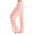 thumbnail image 1 of HAOTAGS Womens Pajama Pants,Lounge Pants Elastic Waist Casual Drawstring Wide Leg Sleep Pants Pink M, 1 of 5