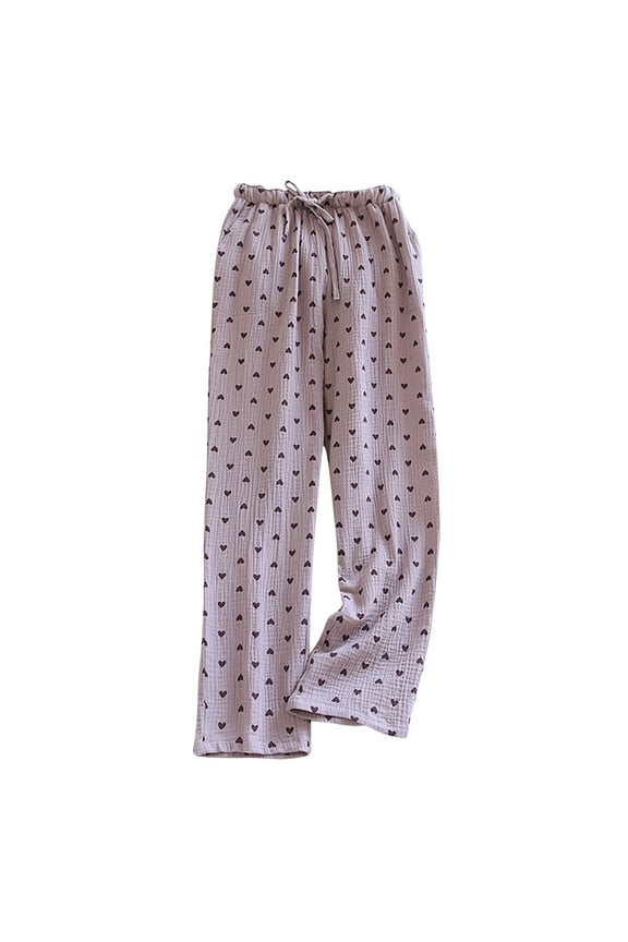 Womens Pajama Pants,One Pieces Casual Loose Wide Leg Lounge Pants Sleep Pants Purple M