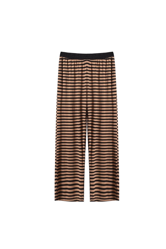 Womens Pajama Pants,One Pieces Lounge Pants Casual Wide Leg Loose Sleep Pants Coffee 7XL