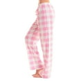 thumbnail image 1 of HAOTAGS Womens Pajama Pants,Wide Leg Lounge Pants Drawstring Elastic Waist Casual Sleep Pants Pink 2XL, 1 of 5
