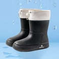 thumbnail image 1 of HAOTAGS Womens Rain Boots, Rainy Day Wear Waterproof Casual Boots Black 6, 1 of 4