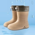 thumbnail image 1 of HAOTAGS Womens Rain Boots, Rainy Day Wear Waterproof Casual Boots Khaki 6, 1 of 4