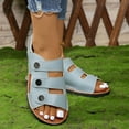 thumbnail image 1 of HAOTAGS Womens Sandals Fish Mouth 2025 Spring Summer Sandals Light Blue Size 9.5, 1 of 7