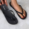 thumbnail image 1 of HAOTAGS Womens Slippers Flat Casual Slip On Sandals Black Size 6, 1 of 7