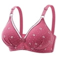 thumbnail image 1 of HAOTAGS Womens Underwire Bra,Convertible Stretch Strapless Bralette Hot Pink XL, 1 of 2