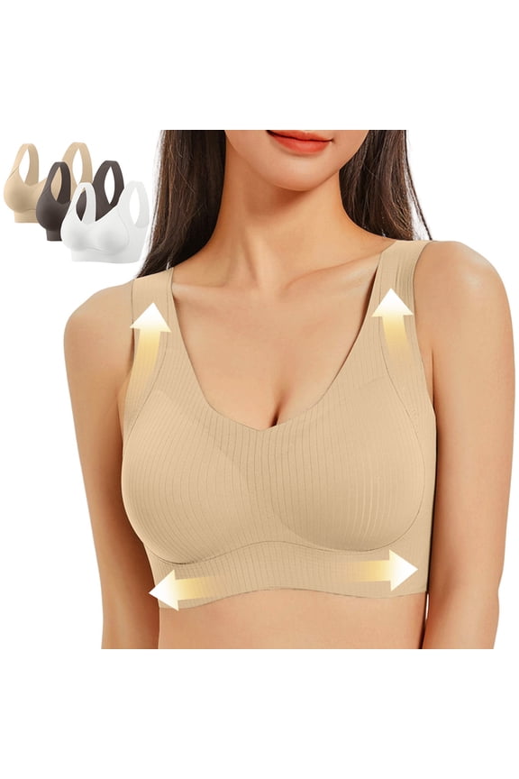 Womens Underwire Bra,Stay Put Plus Sizes Evolution Wirefree Sport White XXXXXL