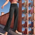 thumbnail image 1 of HAOTAGS Yoga Pants for Women,Casual High-Rise Breathable Yoga Trousers with Pockets Green XL, 1 of 8