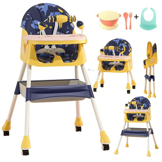 HAOUUCYIN 4in1 Baby High Chair Portable Dining Chairs Eat & Play with