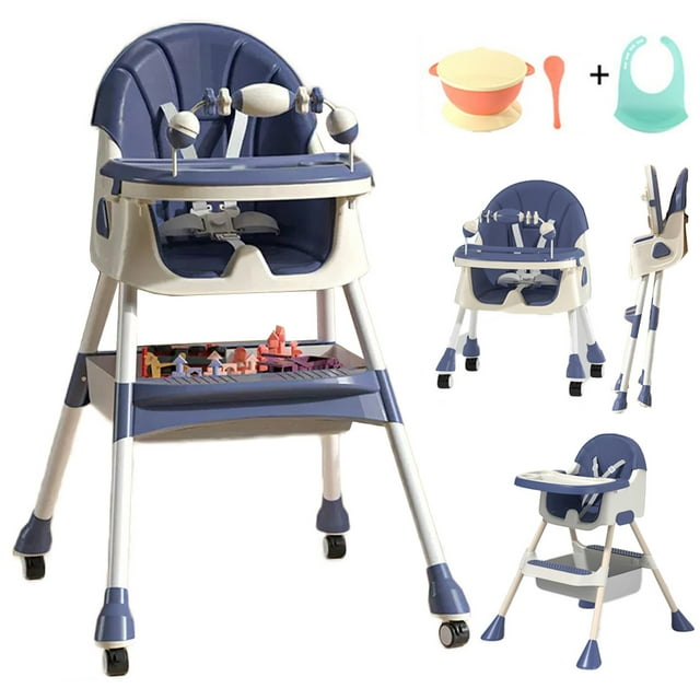 HAOUUCYIN 4in1 Baby High Chair Portable Dining Chairs Eat & Play with