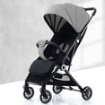 thumbnail image 1 of HAOUUCYIN Baby Stroller, Lightweight Carry-On Travel Stroller, Adjustable Backrest, Grey, 1 of 8