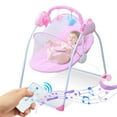 thumbnail image 1 of HAOUUCYIN Electric Baby Swing, Portable Infant Bouncer Cradle with bluetooth Music and Remote Control, Pink, 1 of 7