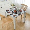 thumbnail image 1 of HAOXIT American Football Square Tablecloth，for Kitchen Party Dinner Table top Decoration，Wipeable TableCloths Cover Mat Spill Proof Table Covers，Washable,Reusable TableCloths 44''x44'', 1 of 7