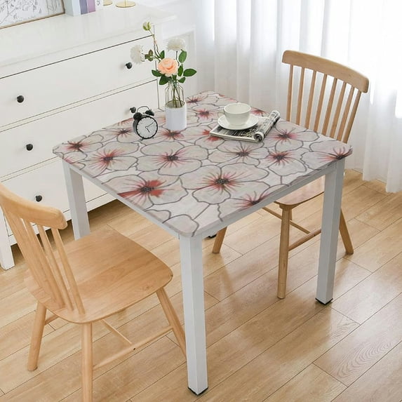 HAOXIT Autumn Pattern Square Tablecloth,Stain Wrinkle Resistant Reusable Washable Print,for Kitchen Camping Birthday Dining Dinner Outdoor(Multicolor) 36*36