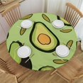 thumbnail image 1 of HAOXIT Avocado Tablecloth Water Resistant Spillproof Polyester Table Cover for Kitchen Dining Tabletop Decoration, 1 of 8