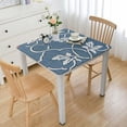 thumbnail image 1 of HAOXIT  Blue Square Tablecloth , Printed Table Clothes Spill Proof and Waterproof 52*52, 1 of 8