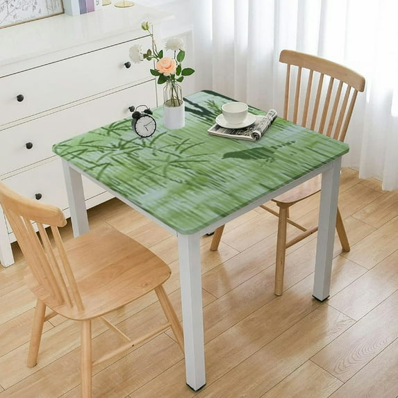 HAOXIT Bordered - Blue Gingham Wrinkle and Stain Resistant Checkered , Square 36*36