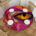 thumbnail image 1 of HAOXIT Cars Cute Round Tablecloth Cartoon Cars A Quote Heavy Table Cloth Kitchen Dining Room Table Cover for Party Dinner Tablecloths 42-46, 1 of 8