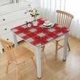 thumbnail image 1 of HAOXIT Checkered Rectangle Tablecloth - Waterproof Table Cloth Stain Resistant Washable Table Cover for Picnic/Camping/Outdoor - Red and White 36*36, 1 of 7