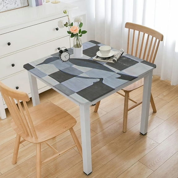 HAOXIT Checkered Rectangle Water Resistance Wrinkle Free Spillproof Heavy Weight Table Cloth for Buffet Banquet Parties Holiday Dinner 36*36