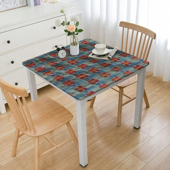 HAOXIT Checkered Tablecloth Stain Resistant Waterproof Wrinkle Resistant Washable Heavy Weight Kitchen Table Cloth for Dining Room and Outdoor Use, Rectangle 36*36