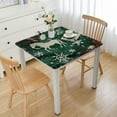 thumbnail image 1 of HAOXIT Christmas Tablecloths Decorative Table Cover for Rectangle Table Table Cloth Tablecloth for Dining Table Party Kitchen, Green 48''x48'', 1 of 7