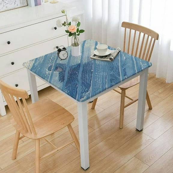 HAOXIT Clear Square Tablecloth Protector, Table Cloth Viny 36*36