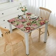 thumbnail image 1 of HAOXIT Cloth Tablecloths for Square Tables Outdoor Table Cloths Decoration Table Covers Washable Dining Table Cover Holiday Tablecloth  Table Cloth for Dining Room Kitchen,Vintage Pink Rose 52*52, 1 of 7