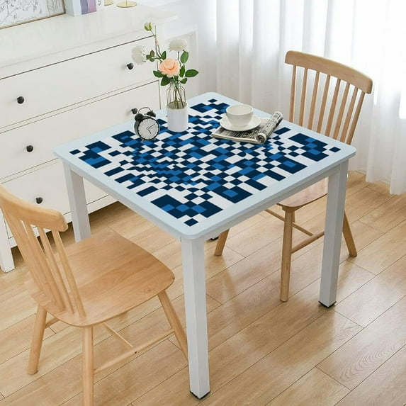 HAOXIT -Cotton Blend Table Cloth for Kitchen 60''x60''